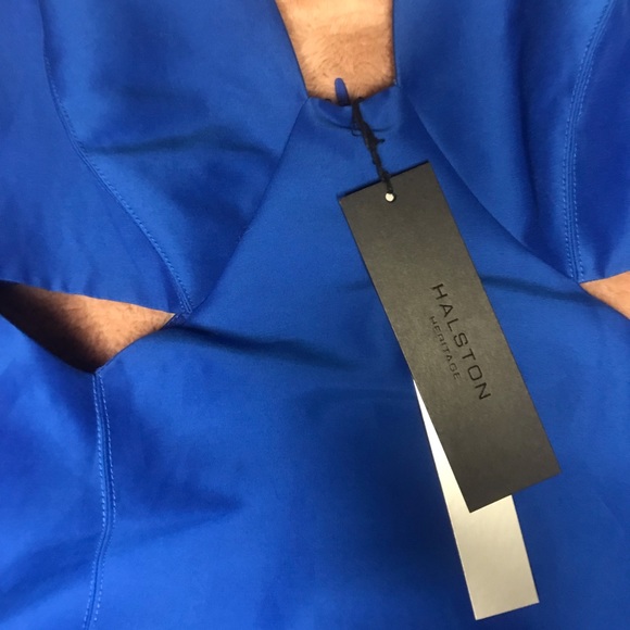 Halston Heritage Cobalt Blue Cutout Dress - Picture 5 of 5